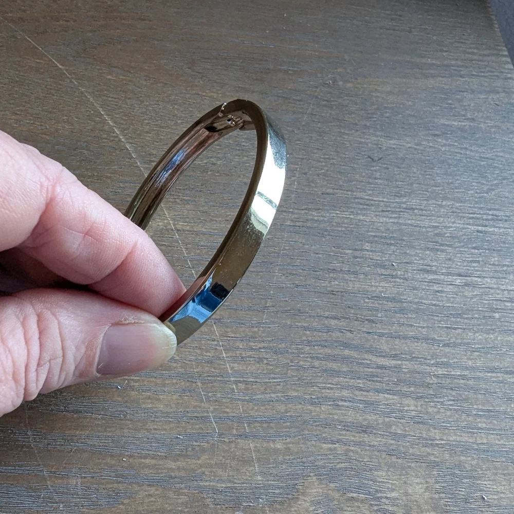 Gold Toned Bangle Cuff Bracelet
